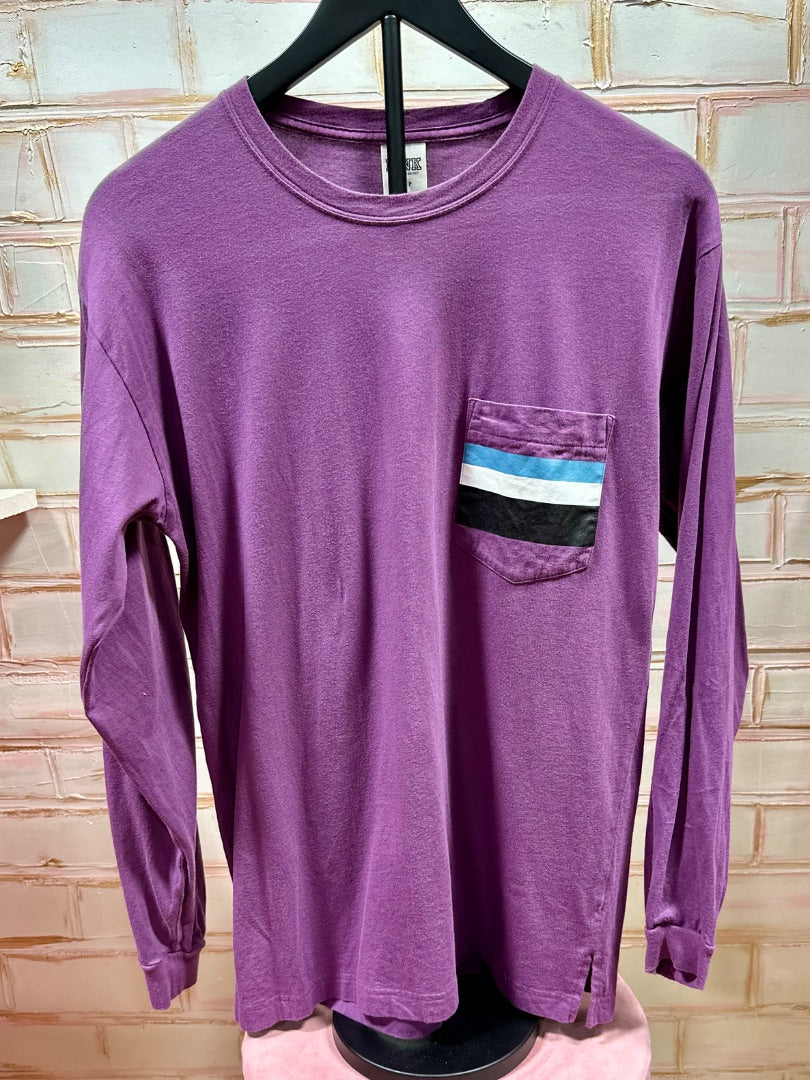 Purple Pink Long sleeve tshirt, S