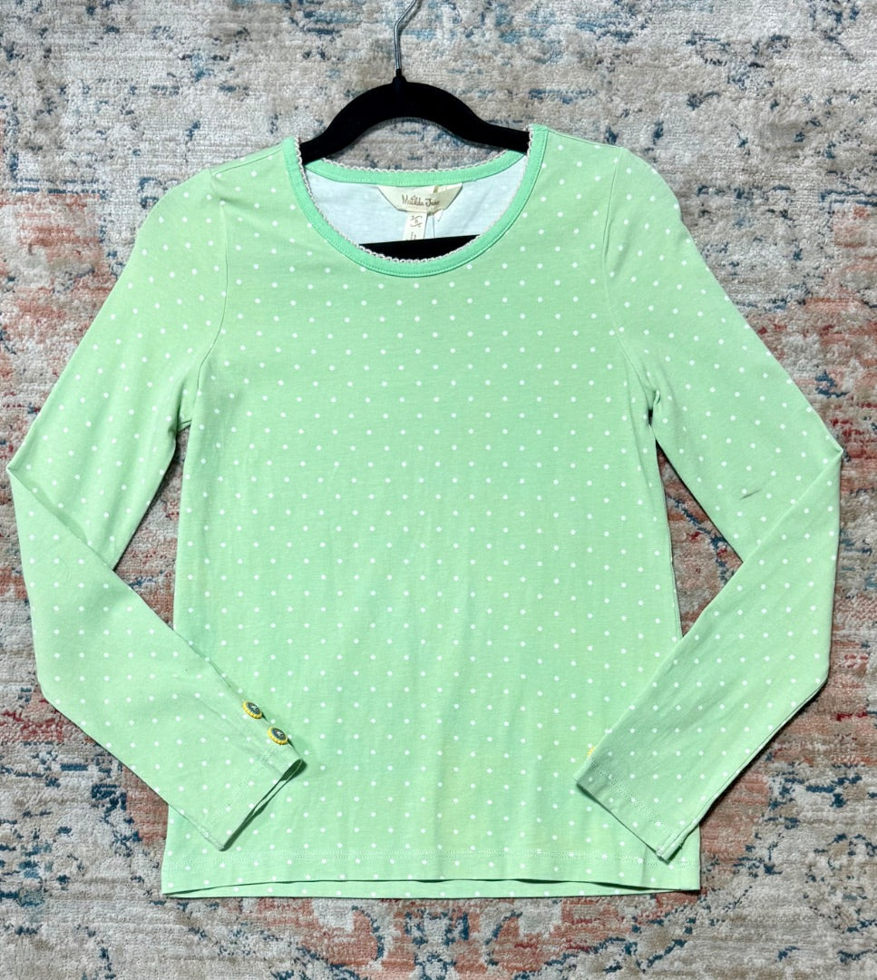 green polka dot Matilda Jane girls, 8