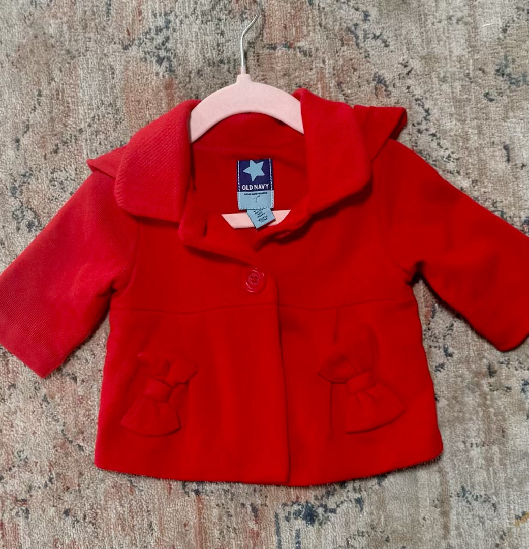 Red Old Navy girls, 0-3m