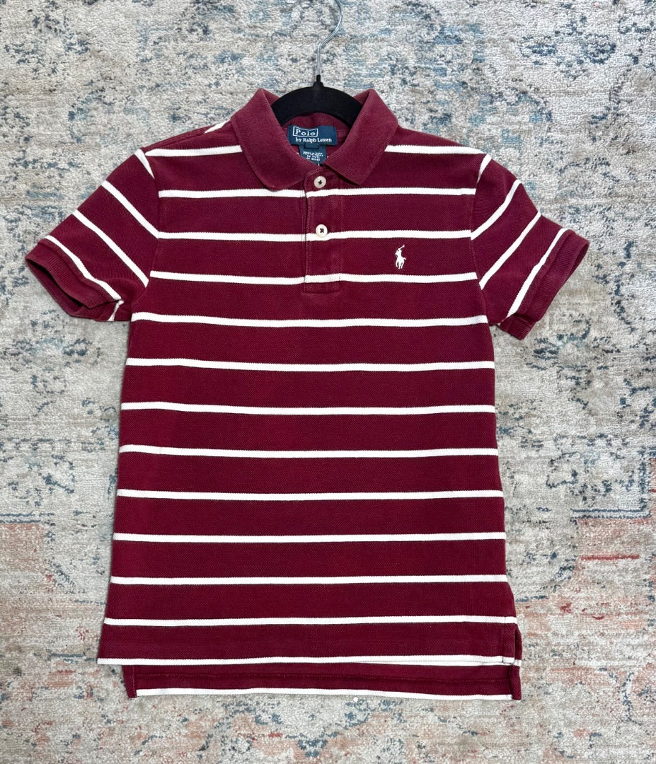 Maroon stripe Ralph Lauren 👕, 7
