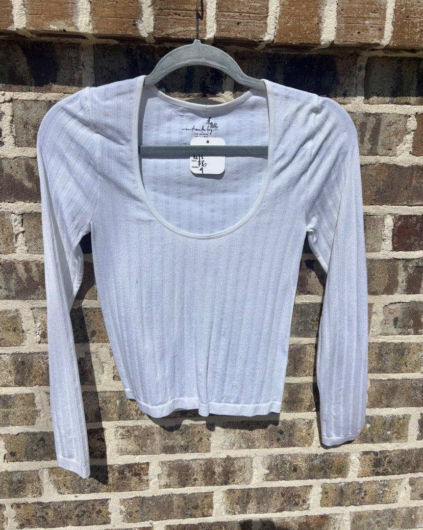 White Free People Top, xs/s
