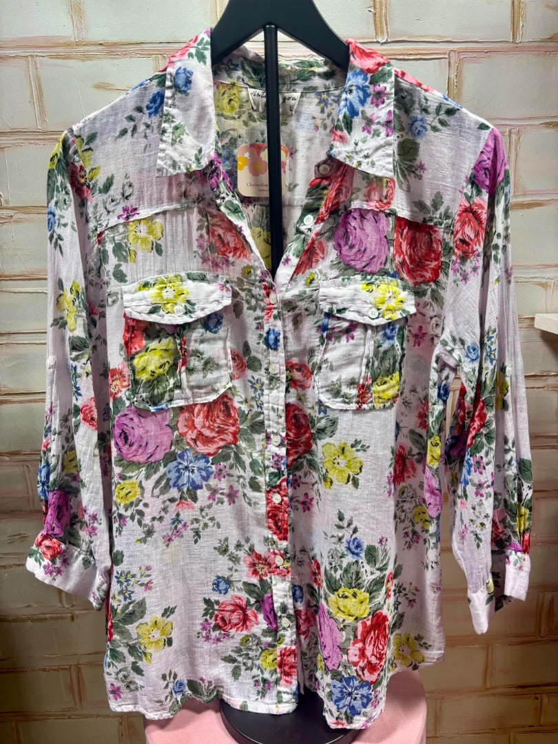 Floral Vintage goa Top, L