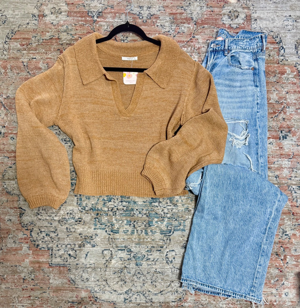 Tan Timing Top, M