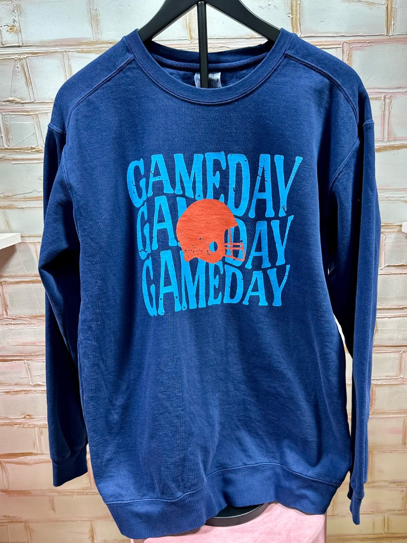Blue Comfort colors Sweatshirt, M
