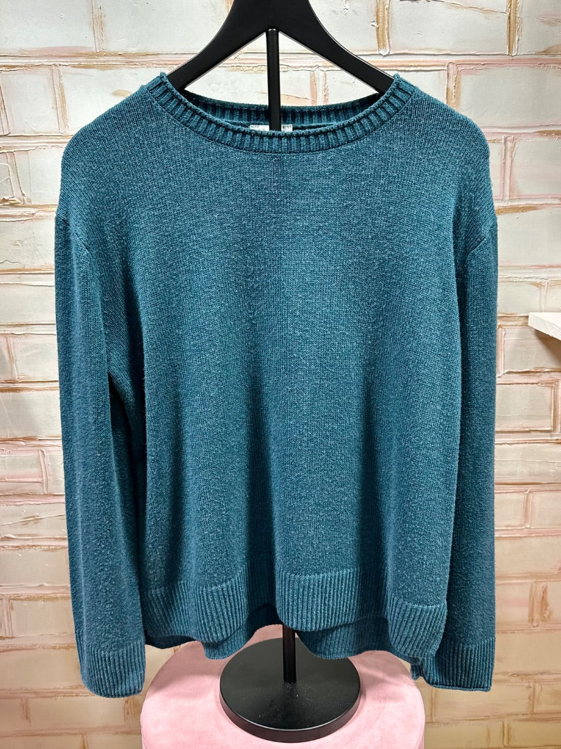 Teal Ella moss Sweater, M