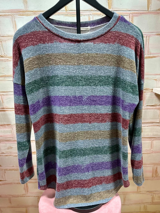 Gray stripe Viamor Top, M