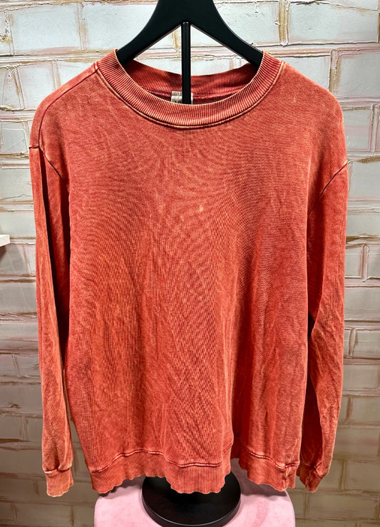 Red orange Love vintage Sweatshirt, M