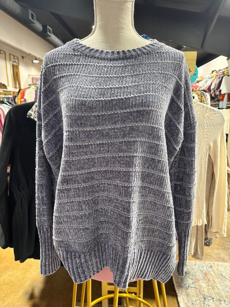 Gray She & Sky Sweater, OS
