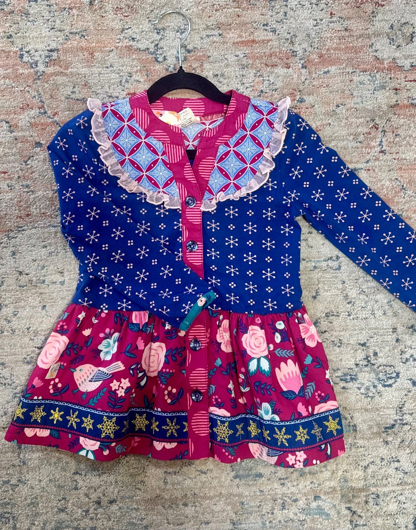 Multi Wild Flowers Dress, YS