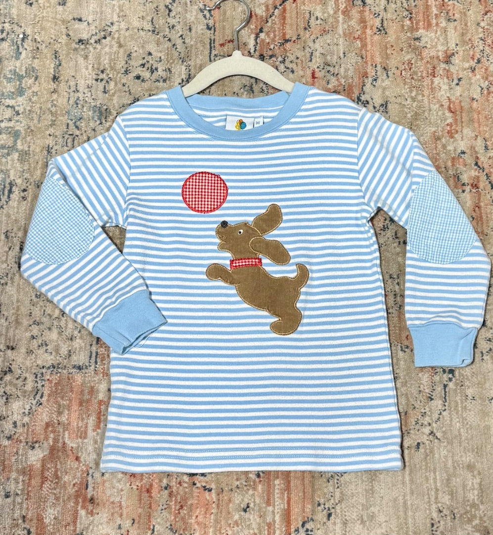 Blue Stripe Ada tada Top, 3T