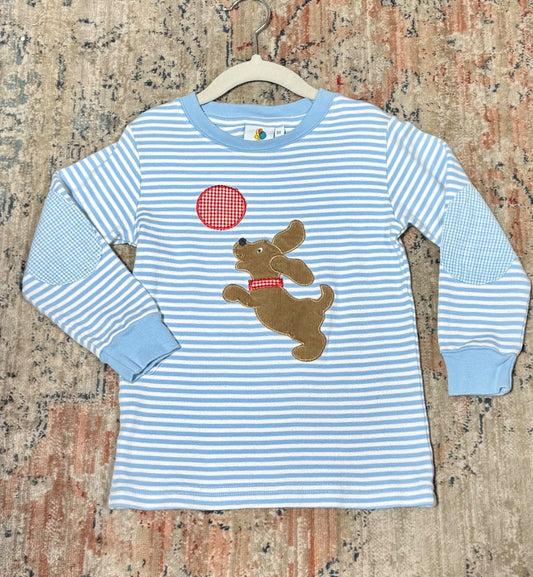 Blue Stripe Ada tada Top, 3T