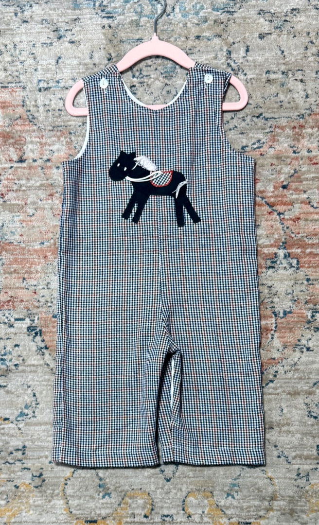 Blue/black/red gingham Funtasia too Boys, 18m