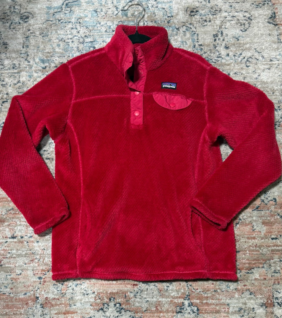 Red Patagonia pullover, YL