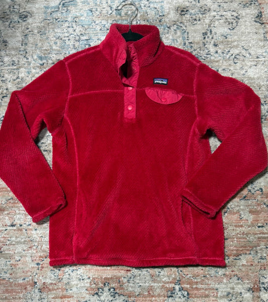 Red Patagonia pullover, YL