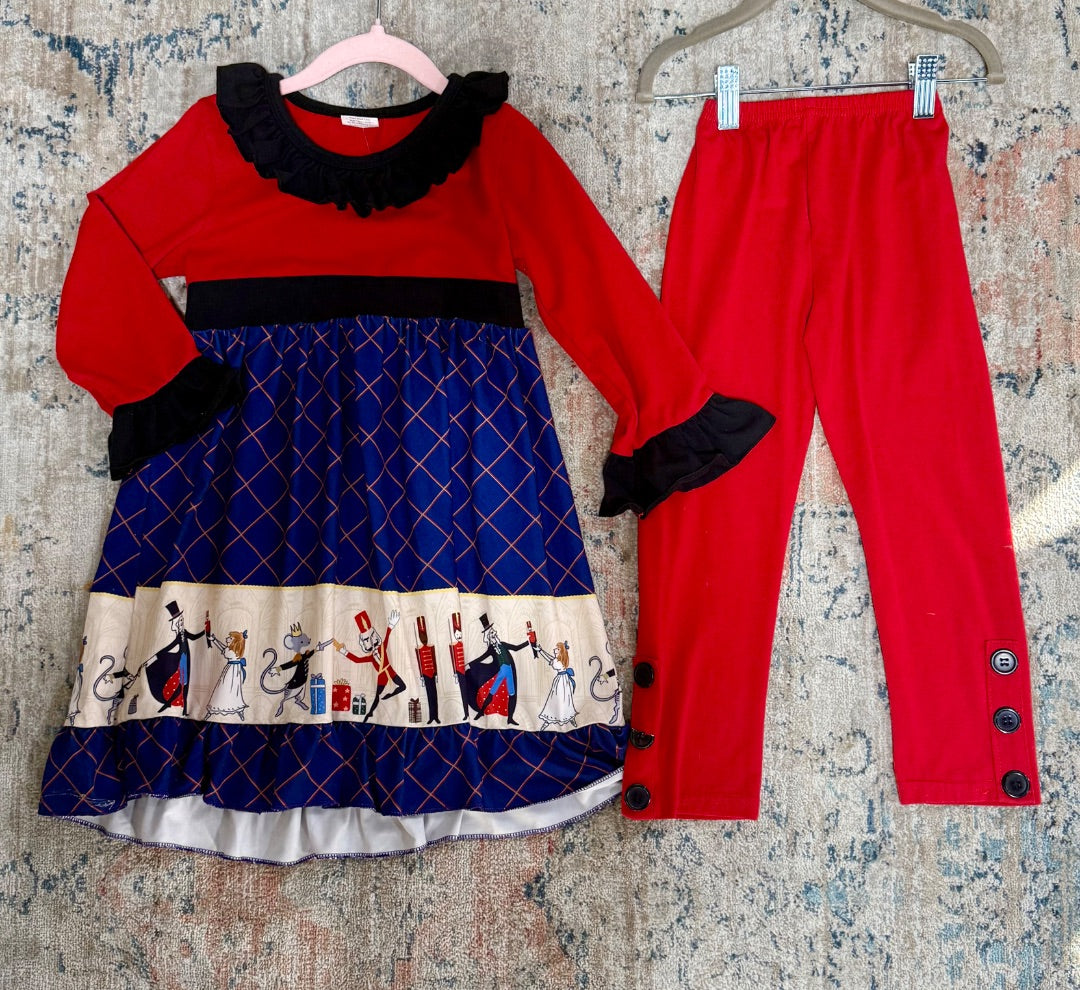 Red Nutcracker Unbranded Set, 5T/6T