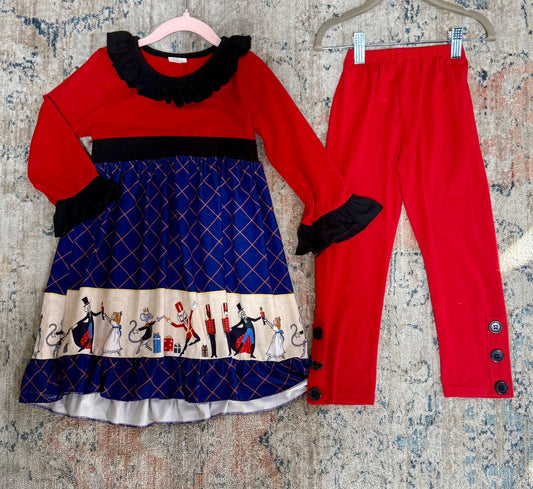 Red Nutcracker Unbranded Set, 5T/6T