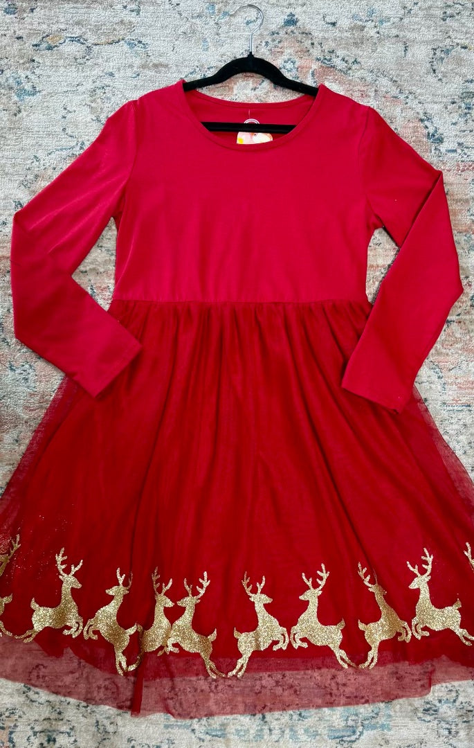 Red Wonder Nation dress girls, YXXL
