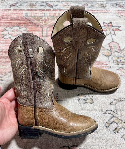 brown old west Kids Boots, 9