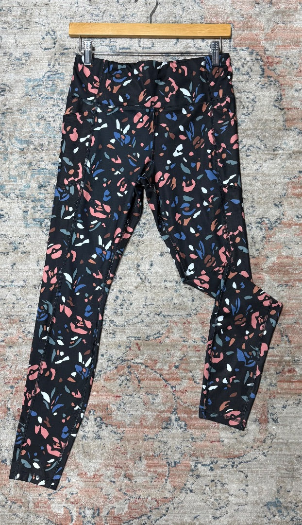 Black/multi Avia leggings Womens, M
