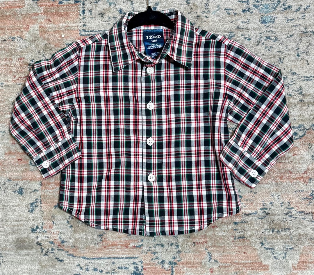 Red/Green/Black izod Boys, 12m