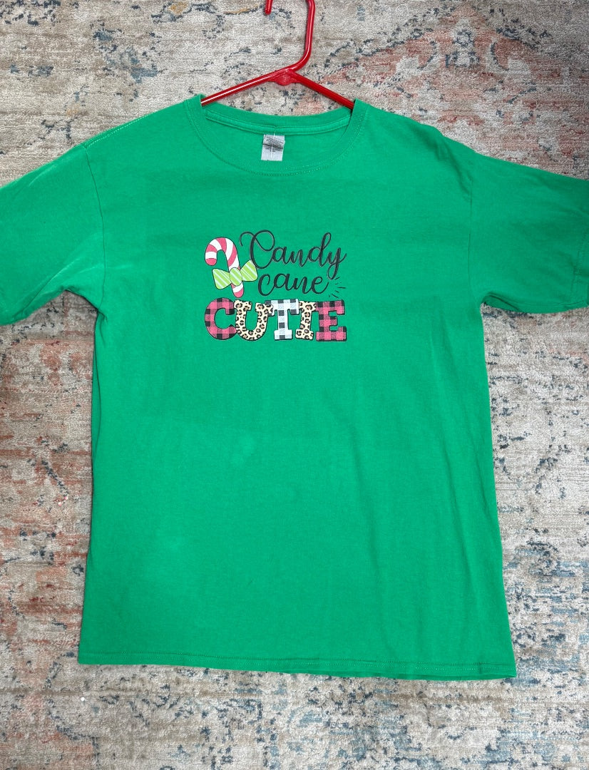 Green Gildan Shirt, YXL