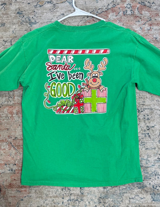 Green Gildan Top, YXL