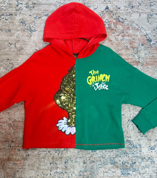 Green/red The Grinch Sweatshirt, YXL