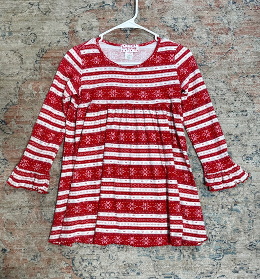 Red Ruffle Girl Dress/top, 12/14