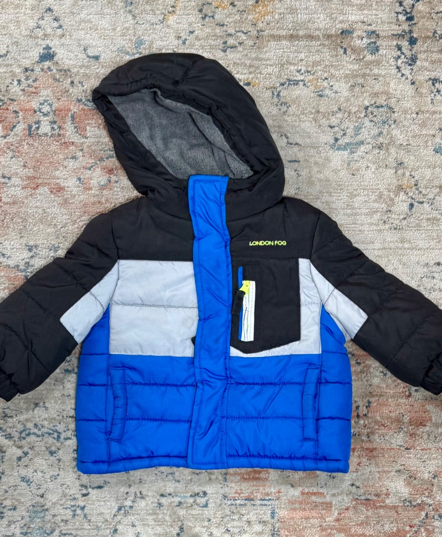 Blue/grey/black London Fog Jacket, 12m