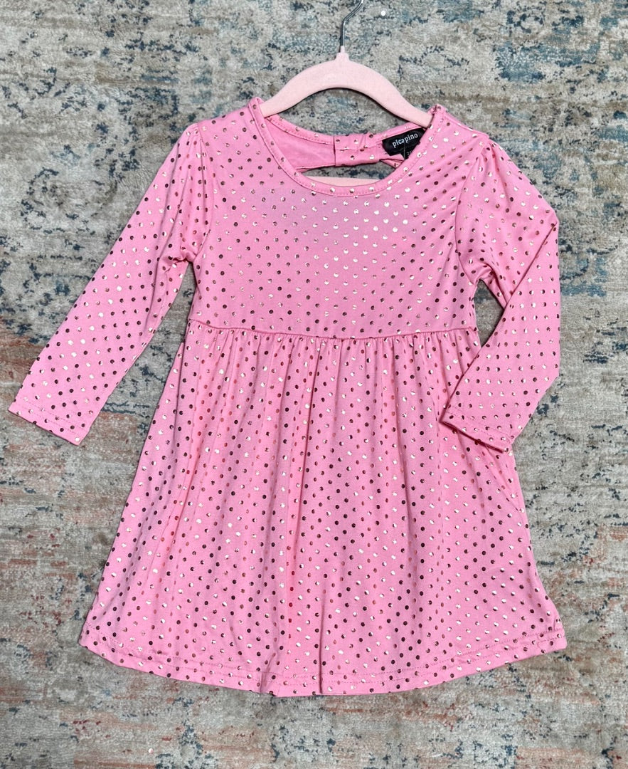 Pink polka dot Picapino girls, 24m