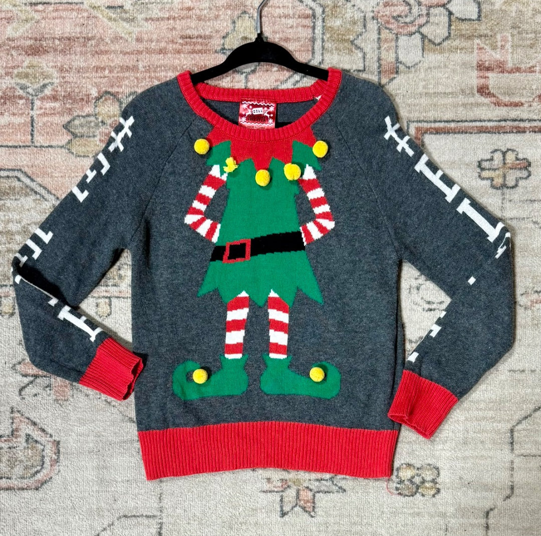 Grey christmas Holiday sweater Sweater, 4T