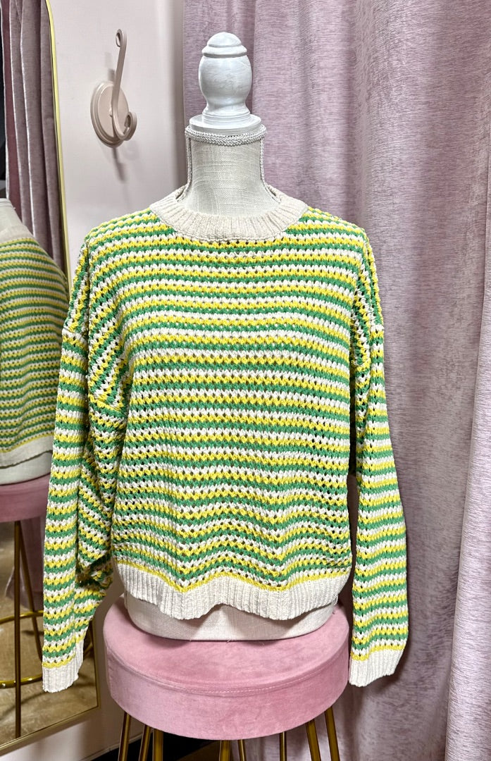 green/yellow Ces femme Sweater, L