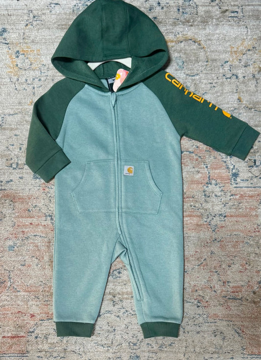 Green Carhartt Onesie, 6m