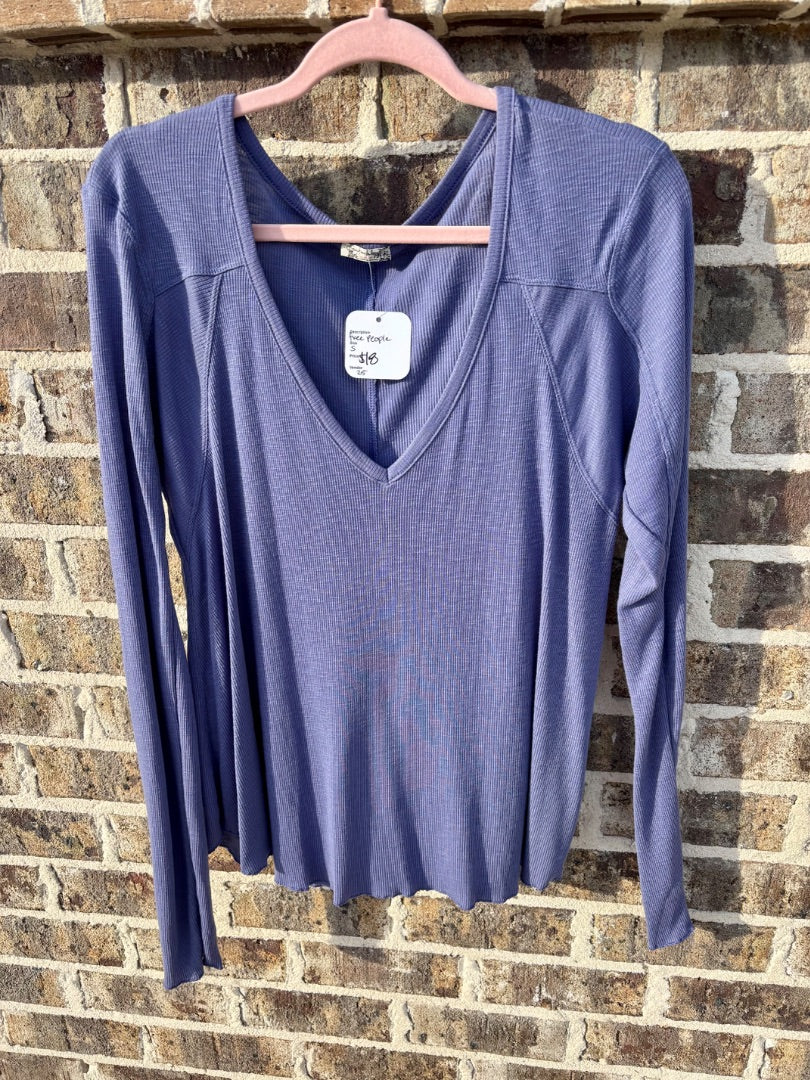 Blue Free People Top, S