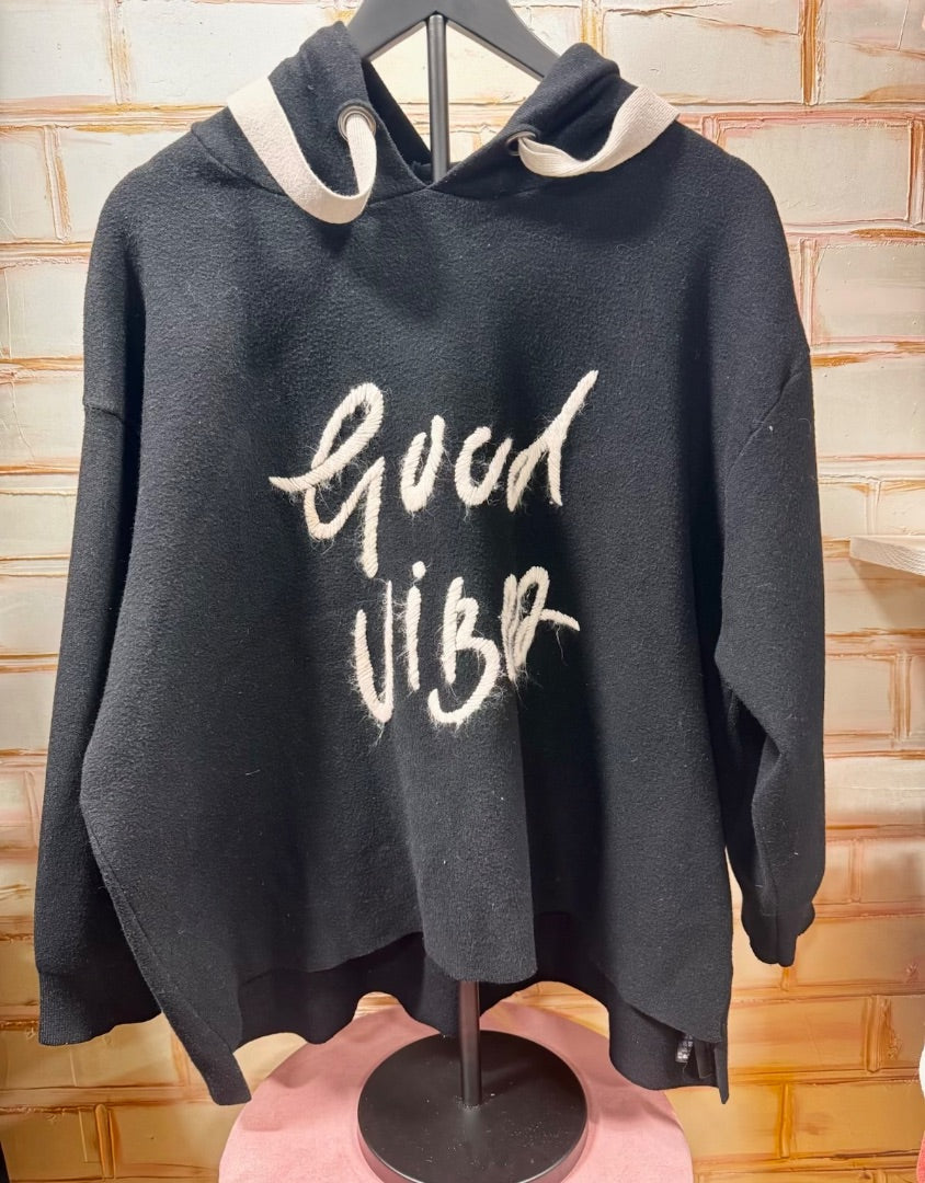 Black Zara Knit Top, M