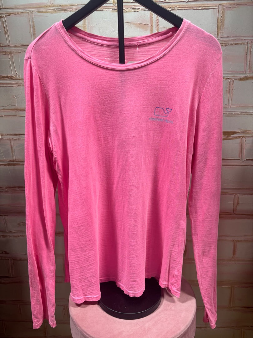 Pink Vineyard Vines Long sleeve tshirt, M