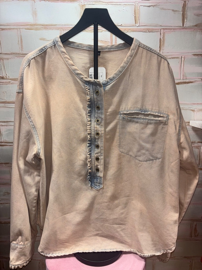 Washed pink Unbranded Top, S