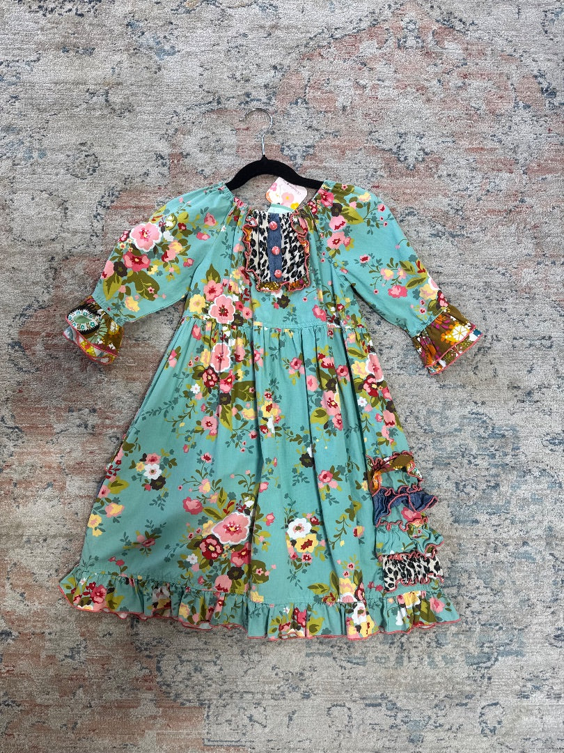 Floral Sage & Lilly Dress, 6