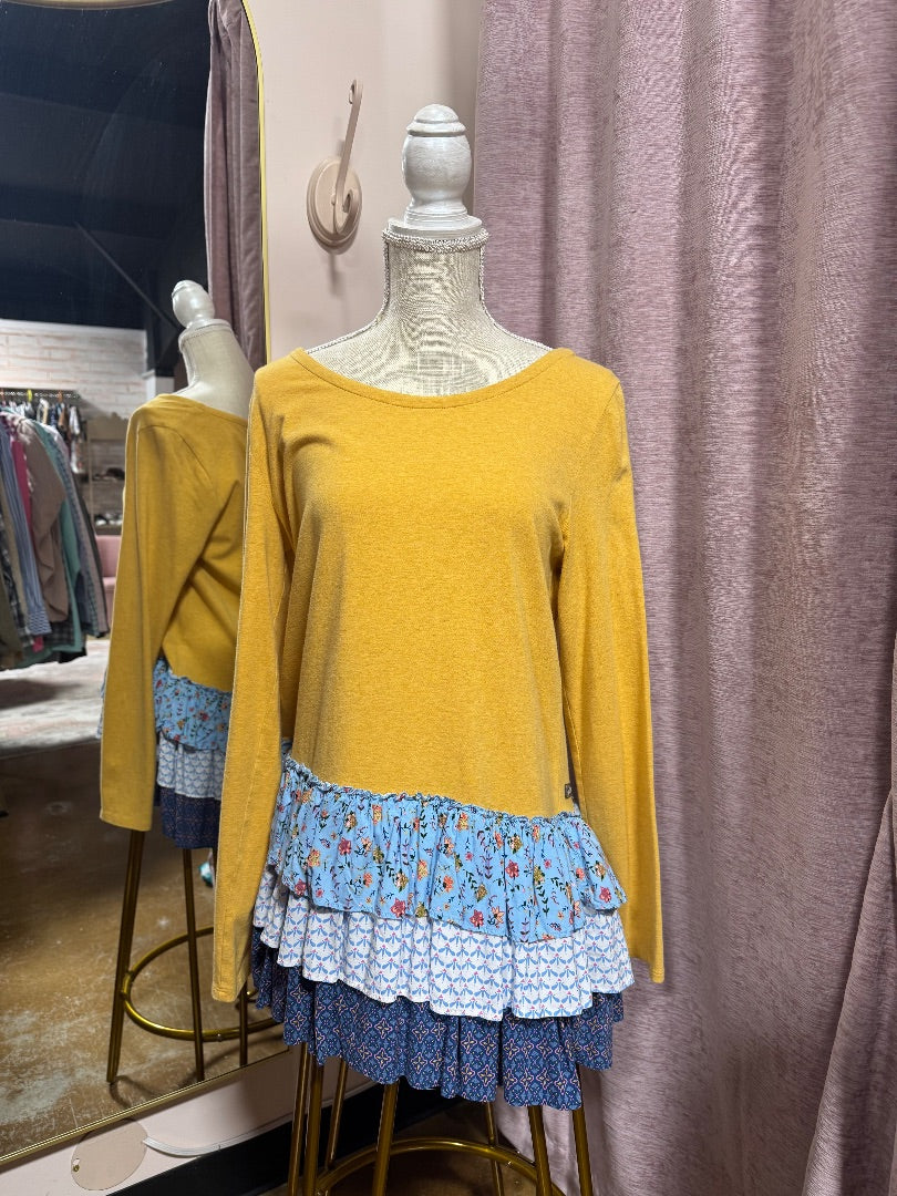 Mustard Matilda Jane tunic, L