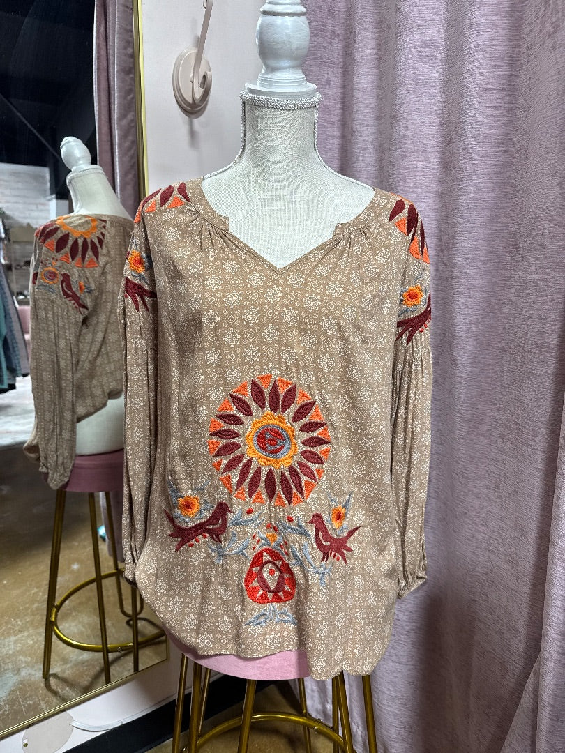 Floral Ivy jane Top, M