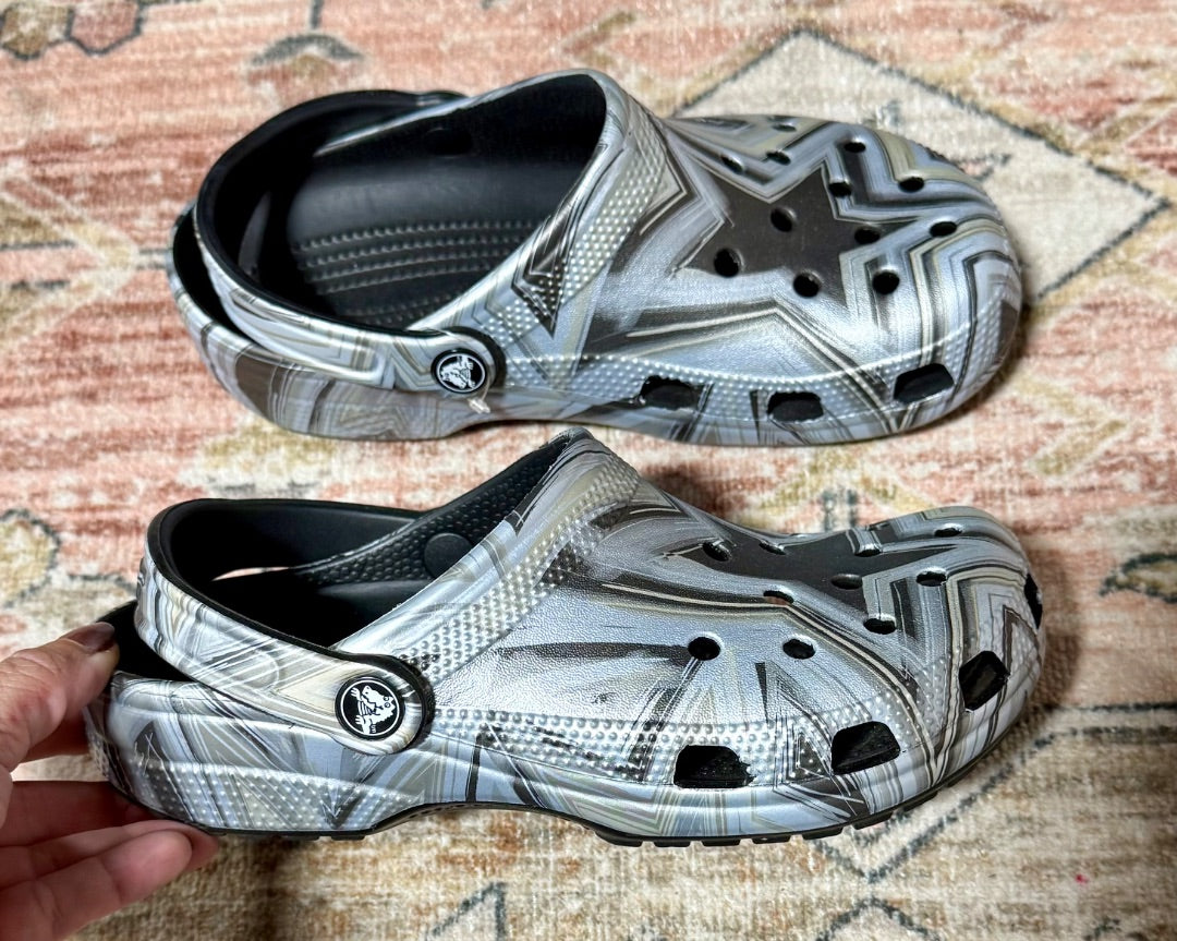 Gray Crocs Shoes, 7