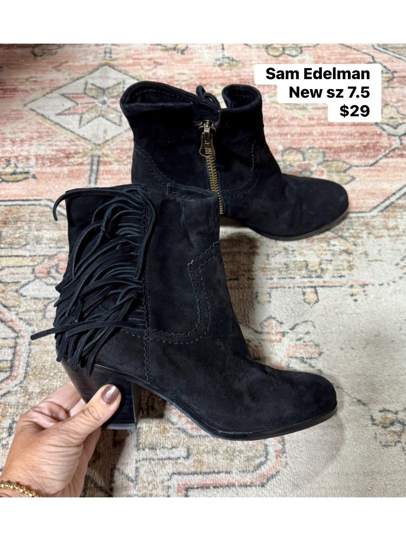 Black Sam Edelmon Shoes, 7.5