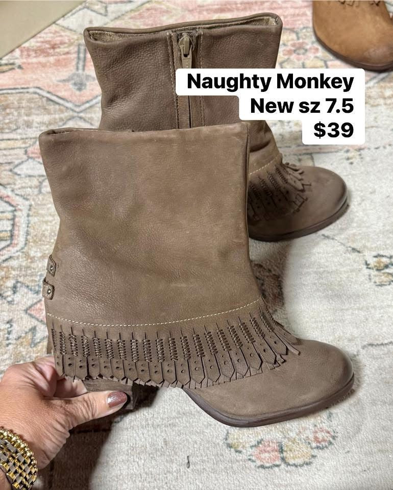 Brown Naughty Monkey Shoes, 7.5