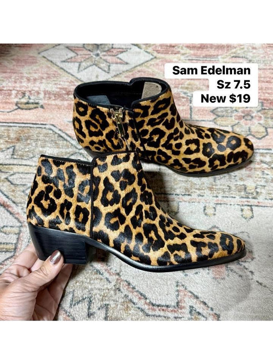 Leopard Sam Edelmon Shoes, 7.5